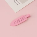 Close-up of pink matte hair clip with UANODIAM engraving and elegant duckbill structure - Pink (9#)