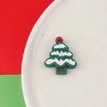 DIY Christmas tree resin accessory with layered snow design for handmade jewelry crafts - Christmas Tree Style (C0083-2)