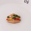 Macro detail of miniature resin sandwich model with realistic bread and lettuce textures - Sandwich Style (1#)