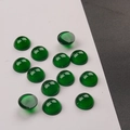 Grüne Kunstharz-Achat-Cabochons mit Katzenaugeneffekt für DIY-Schmuck und Haarnadeln - 12mm