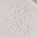 Détails macro de strass carrés blancs en acrylique 6mm pour bijoux et accessoires DIY - Blanc (2#)