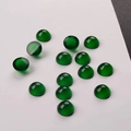 Polierte grüne Katzenaugen-Cabochons aus Harz für DIY-Schmuck und Haarnadeln - 6mm