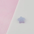 Blue-purple gradient star-shaped candy charms with a frosted sugar-like texture for DIY - Blue Star Style
