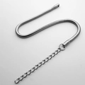 Bracelet chaîne serpent en acier inoxydable argenté poli pour femme avec extension - 3.2mm Chaîne Sans Fermoir 20cm Longueur Avec Extension
