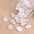 Irregular baroque imitation pearl beads in cream white for DIY bracelet jewelry making - Long Seed Style (#07)