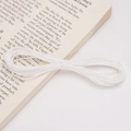 1mm white waxed polyester cord for DIY bracelet making on vintage book background - 10 Meters/Bag / White