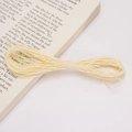 Spool of 1mm beige waxed polyester cord for handmade DIY jewelry and bead weaving - 10 Meters/Bag / Beige