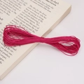 Deep rose pink 1mm waxed cord for DIY jewelry braiding on a vintage book prop - 10 Meters/Bag / Rose Red