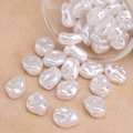 Baroque style irregular drop shape cream pearl beads for DIY jewelry making - Small Face Style (#12)
