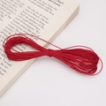 Vibrant red 1mm waxed polyester cord for DIY bracelet and necklace jewelry weaving - 10 Meters/Bag / Red