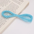 Light blue 1mm polyester waxed cord for DIY jewelry braiding and beaded bracelets - 10 Meters/Bag / Light Blue