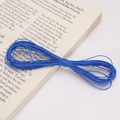 Bright blue 1mm waxed polyester cord roll for DIY jewelry making and bracelet weaving - 10 Meters/Bag / Sapphire Blue