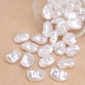 Irregular baroque ABS imitation pearl beads with pearlescent luster for DIY bracelets - Small Shell Style (#17)