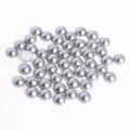 Silver-gray semicircular flatback pearl beads for DIY hair bow accessories - Diameter 8mm Approx 200Pcs/Bag / Silver Gray