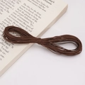 DIY jewelry 1mm dark brown waxed polyester cord for bracelet weaving and beading - 10 Meters/Bag / Dark Coffee