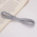 1mm grey waxed polyester cord for DIY jewelry making and braided bracelets - 10 Meters/Bag / Light Gray