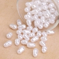 Irregular baroque drop-shaped white pearl beads for DIY handmade jewelry crafting - Mixed Size Artificial Pearl Style (#24)