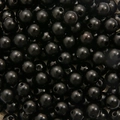 DIY jewelry making supplies with glossy black round ABS acrylic pearl spacer beads - Black