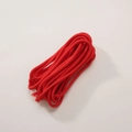Vibrant red braided polyester cord roll for DIY jewelry and handicraft projects - Solid Red