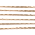 Flat curb chain gold plated necklace links for jewelry making DIY craft accessories - 1 Meter/Pack / 2.5mm KC Gold