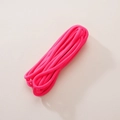 5mm vibrant rose pink braided polyester cord for DIY crafts and paracord weaving - Solid Rose Red