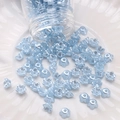 Lichtblauwe bloemvormige parelkralen voor DIY-sieraden en handgemaakte accessoires - 6mm (ca. 230 stuks/10g verpakking) / Blauw