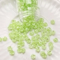 Lichtgroene parelmoer bloemkralen voor DIY-sieraden maken en handwerk decoraties - 6mm (ca. 230 stuks/10g verpakking) / Groen