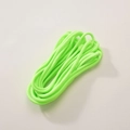 Fluorescent green 5mm polyester cord roll for DIY crafts and handmade accessories - Solid Neon Green
