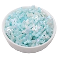 Light blue butterfly ABS pearl beads with iridescent coating for DIY jewelry making - 10x11mm / 100 Pieces Set / Light Blue Mix