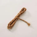 Durable brown polyester braided cord with white dotted pattern for DIY craft making - Bi-color Camel