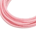 Brins de perles heishi en argile rose clair mat de 4mm à 6mm pour bijoux DIY - Diamètre 3mm (env. 40cm/rang) / Rose