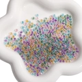 Mix of 4mm faceted transparent glass seed beads in pastel colors for DIY jewelry making - 4mm (10g/Pack) / Macarons