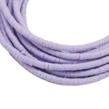 Brins de perles Heishi en argile violet clair pour la création de bijoux et bracelets - Diamètre 3mm - Violet