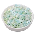 Pearlescent butterfly shaped beads in light green and blue gradient for jewelry making - 10x11mm / 100 Pieces Set / Blue & Green Series