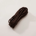 Deep brown 5mm braided polyester cord roll for DIY crafts and handmade accessories - Solid Dark Coffee