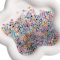 Mix of 4mm faceted glass seed beads in assorted bright colors for DIY jewelry making - 4mm (10g/Pack) / Mixed Random