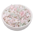 Pastel pearlescent butterfly-shaped beads for jewelry making and DIY crafts - 10x11mm / 100 Pieces Set / Pink-Green Series