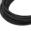 Perles Heishi plates en argile polymère noire pour création de bijoux et bracelets - Diamètre 3mm - Noir