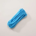 Bright blue 5mm braided polyester cord bundle for DIY crafts and jewelry making - Solid Blue