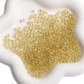 Champagne yellow 4mm faceted glass beads in a white tray for handmade DIY jewelry - 4mm (10g/Pack) / Gold