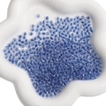 Deep blue faceted 4mm glass seed beads for DIY jewelry making in a white ceramic bowl - 4mm (10g/Pack) / Sapphire Blue