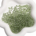Faceted 4mm glass beads in grass green color for DIY jewelry and crafts making - 4mm (10g/Pack) / Grass Green