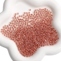 4mm rose gold faceted glass beads in white ceramic tray for DIY jewelry making crafts - 4mm (10g/Pack) / Crimson