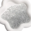 Stack of 4mm transparent silver faceted glass beads for DIY bracelet jewelry making - 4mm (10g/Pack) / Gray