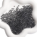 Faceted 4mm glass beads in dark gray sparkle finish for DIY jewelry making - 4mm (10g/Pack) / Black