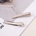 Pair of polished silver metal alligator hair clips for DIY jewelry and accessories - Standard Style (FHR093-46) / 4.6cm (20 Pieces/Pack) / Silver