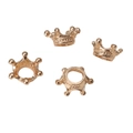 Perle distanziatrici a corona dorata per braccialetti fatti a mano e creazione collane - 15×6mm / Oro KC