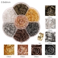 7-color mixed 0.8x8mm metal jump rings set with lobster clasps and DIY tool kit - Large Jump Rings And Ring Opener Box Set