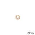 Natural wood ring for DIY jewelry making and crafts with 20mm diameter in light finish - 20mm (10 Pieces/Pack) / Natural Wood Color