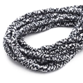 Perles Heishi 4-6mm en noir, gris et argent pour la création de bijoux DIY élégants - Diamètre 6mm - 4# Noir